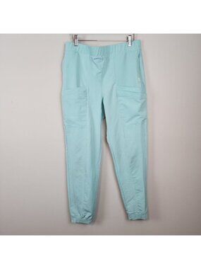 Resurge scrub pants aqua teal pockets sz M uniform